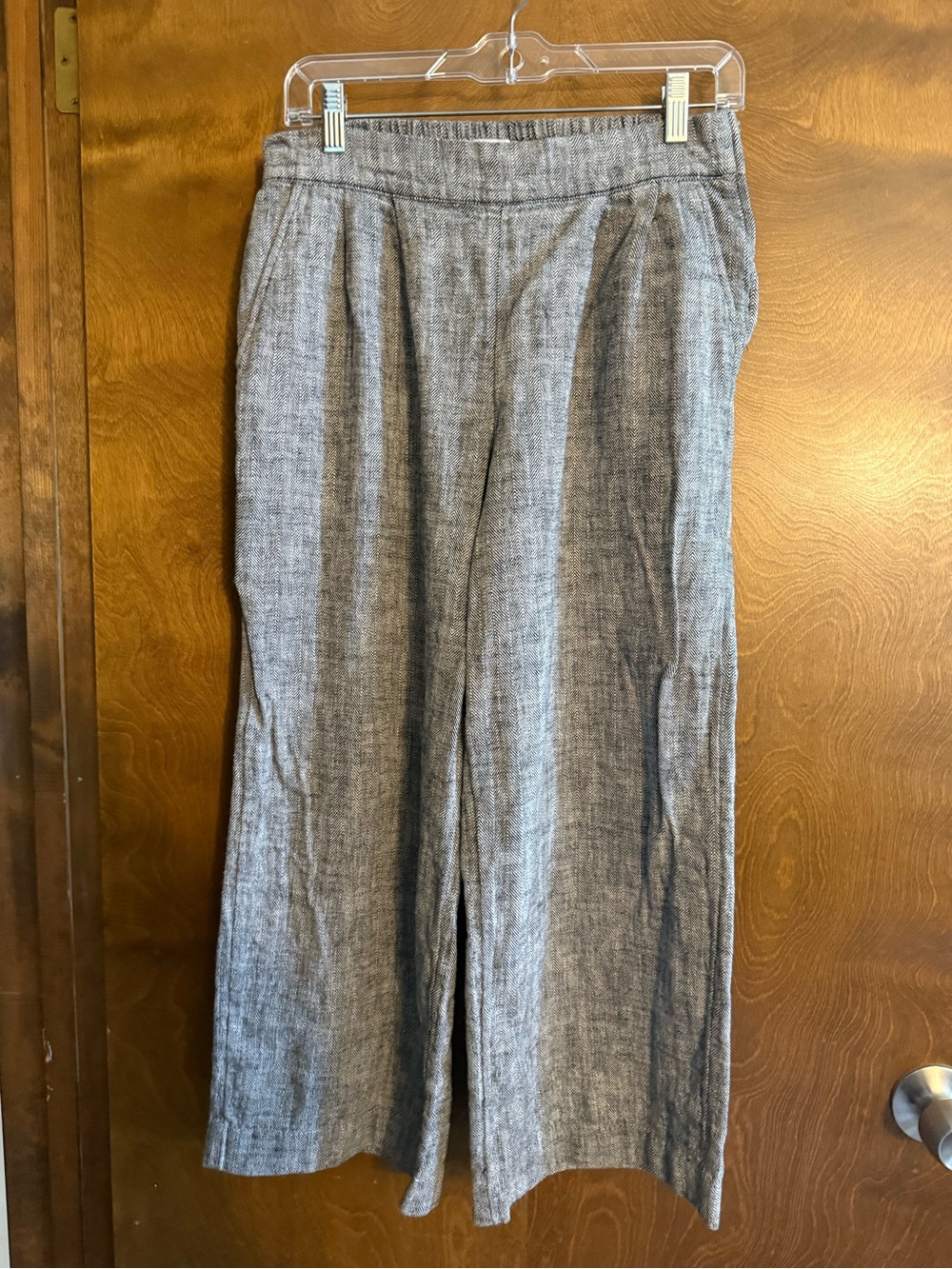 Rachel Comey Black-and-White Herringbone Trousers